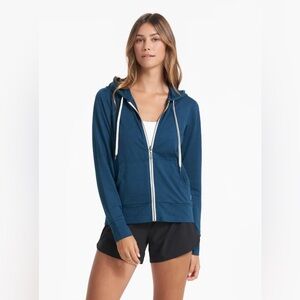 Vuori Halo Performance Zip Hoodie Size S Cosmo Heather